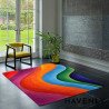 Bold Gradient Organic Abstract Hand Woven Area Rug