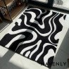 Blank Ink Abstract Swirls Hand Woven Area Rug