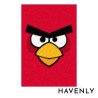 Angry Birds Red Character Cartoon Kids Hand Woven Decor Rug