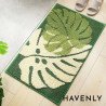 Two Tone Monsteria Leaf Hand Woven Mat