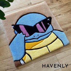 Squirtle Pokemon Pop Art Hand Woven Area Decor Rug