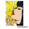 Smoking Women Pop Art Hand Woven Area Rug